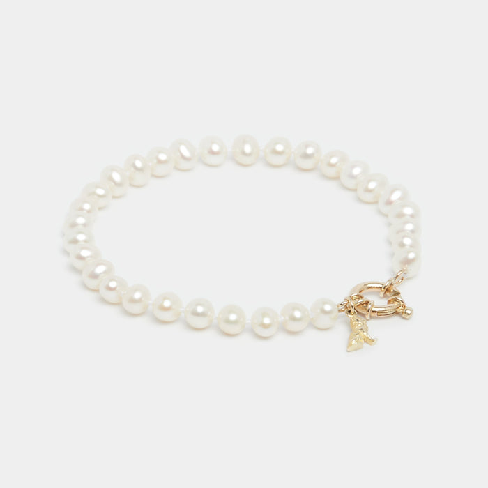 Louis Pearl Bracelet in Gold