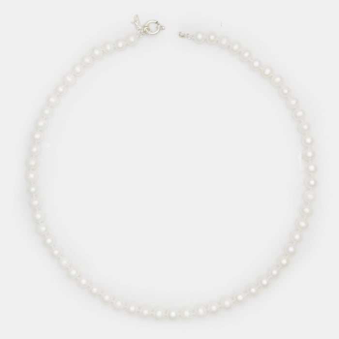 Louis Pearl Necklace in Silver