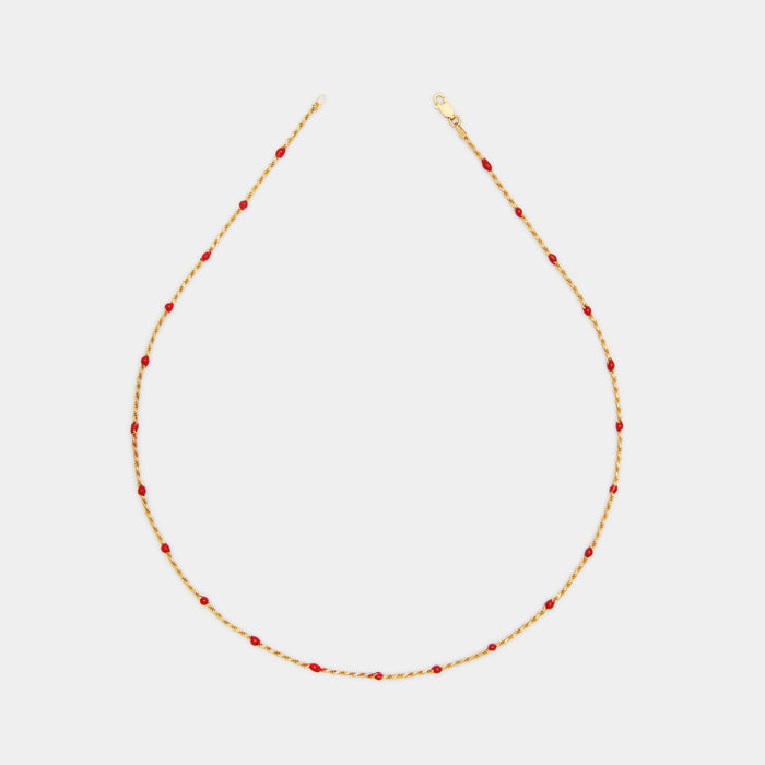 Love Red Condesa Necklace in Gold for Him