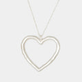 Lulu Heart Choker in Silver