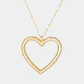 Lulu Heart Necklace in Gold