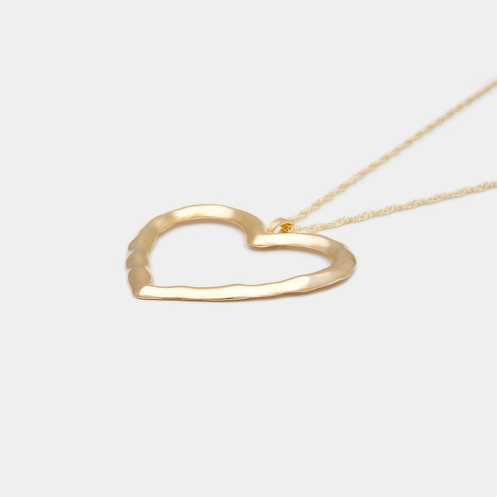 Lulu Heart Necklace in Gold
