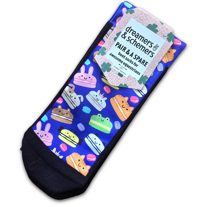 Mac Attack Youth black top boot socks with spare sock offer durable, comfortable fit for youth and women size 5
