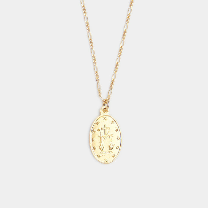 Madonna Necklace in Gold for Her