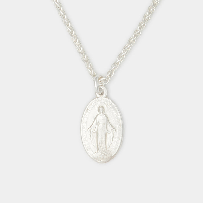 Madonna Necklace in Silver for Him