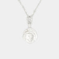 Medusa Charm Necklace in Silver