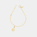 Medusa Charm on Cairo Bracelet in Gold