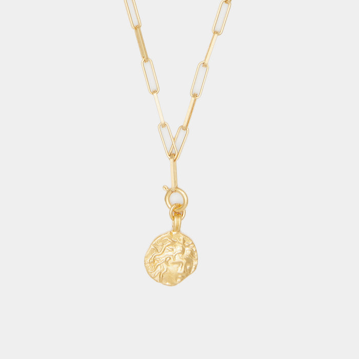 Medusa Charm on Cairo Chain in Gold