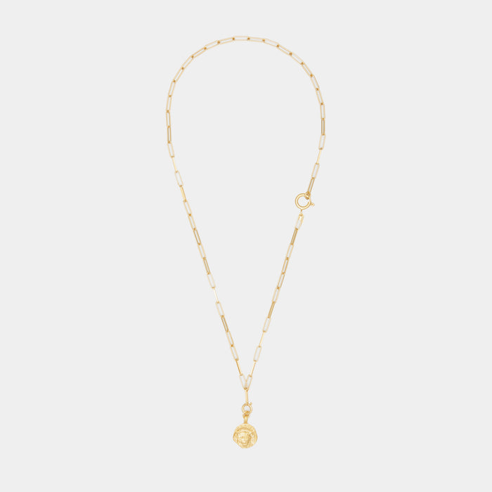 Medusa Charm on Cairo Chain in Gold
