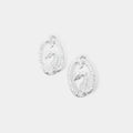 Medusa Earrings in Silver