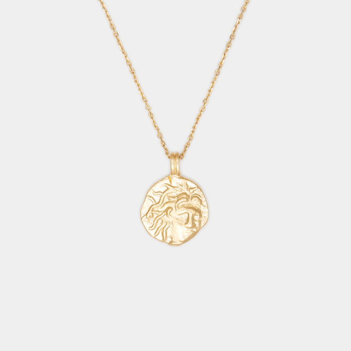 Medusa Necklace in Gold