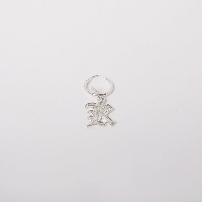 Mia Gothic Charm Earring in Sterling Silver