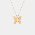 Mirabal Butterfly Necklace in Gold