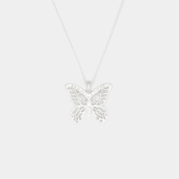 Mirabal Butterfly Necklace in Silver