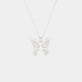 Mirabal Butterfly Necklace in Silver