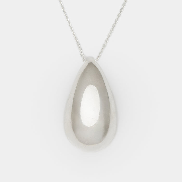 Moondrop Chain Necklace in Silver