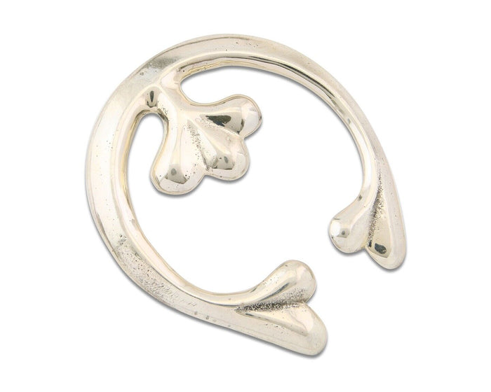 Navajo 925 Silver Naja Sand Cast Handmade Native American Artist C.80's