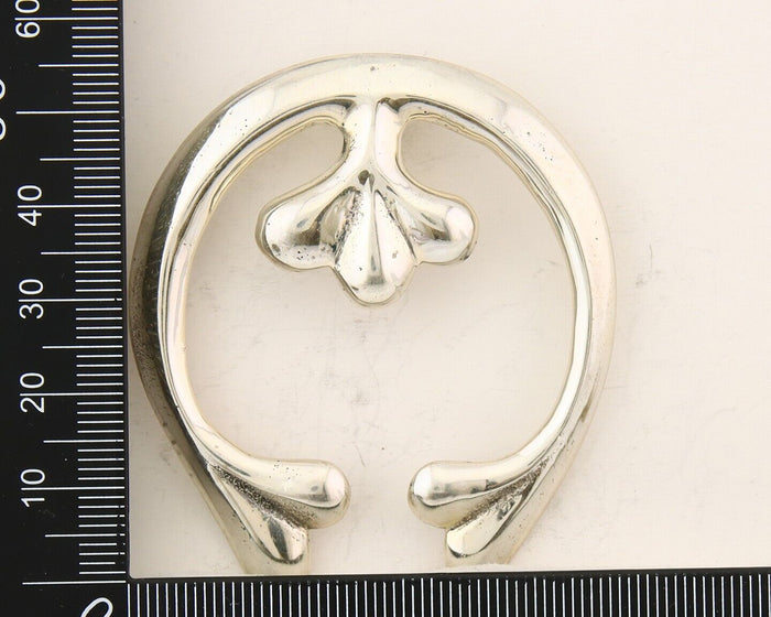 Navajo 925 Silver Naja Sand Cast Handmade Native American Artist C.80's