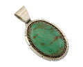 Navajo 925 Silver Pendant Turquoise Handmade Artist Signed BB C.80's