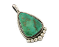 Navajo 925 Silver Royston Pendant Turquoise Artist Signed D Spencer C.80's
