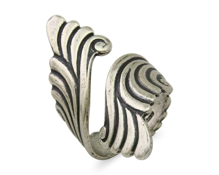 Navajo Adjustable Full Finger Ring 925 Silver Native American Size 5-9 C.80's