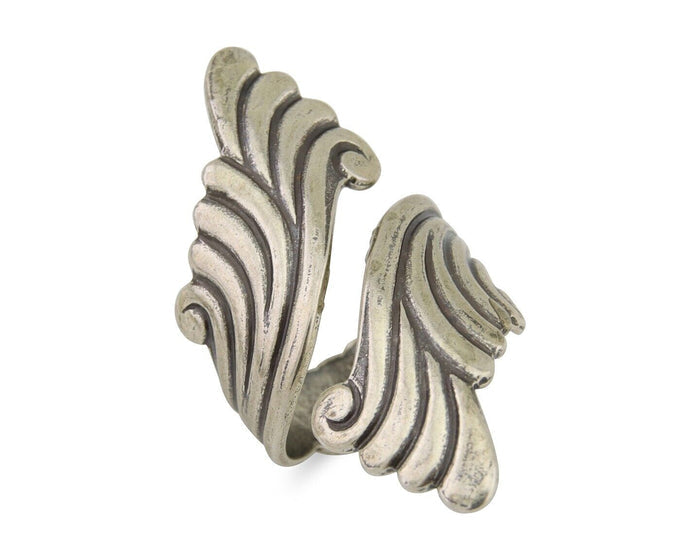 Navajo Adjustable Full Finger Ring 925 Silver Native American Size 5-9 C.80's
