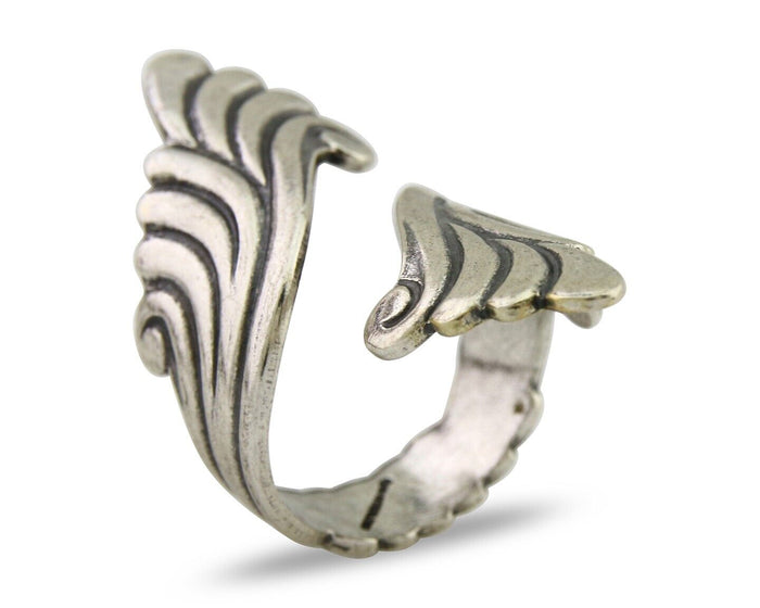 Navajo Adjustable Full Finger Ring 925 Silver Native American Size 5-9 C.80's