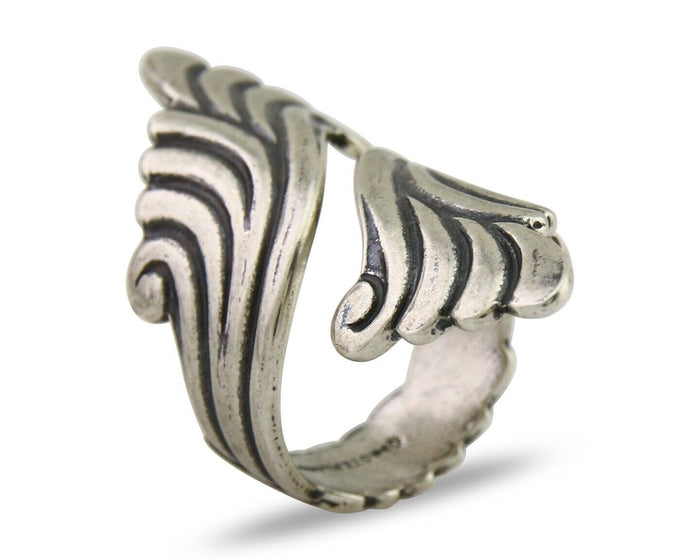 Navajo Adjustable Full Finger Ring 925 Silver Native American Size 5-9 C.80's