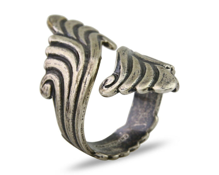 Navajo Adjustable Full Finger Ring 925 Silver Native American Size 5-9 C.80's