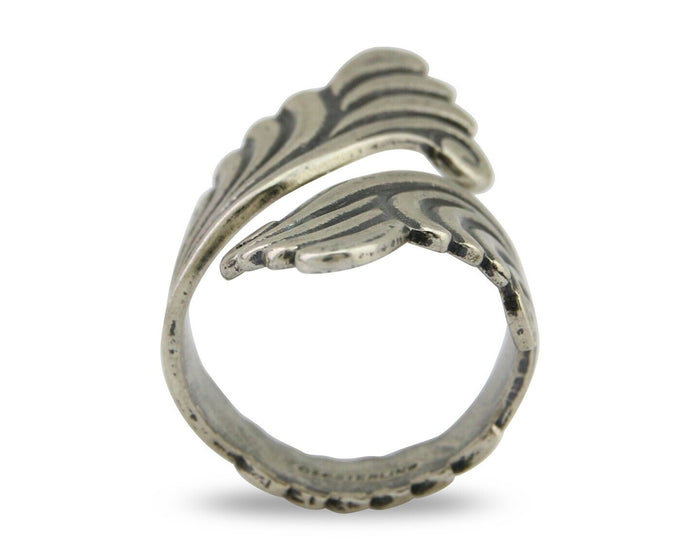 Navajo Adjustable Full Finger Ring 925 Silver Native American Size 5-9 C.80's