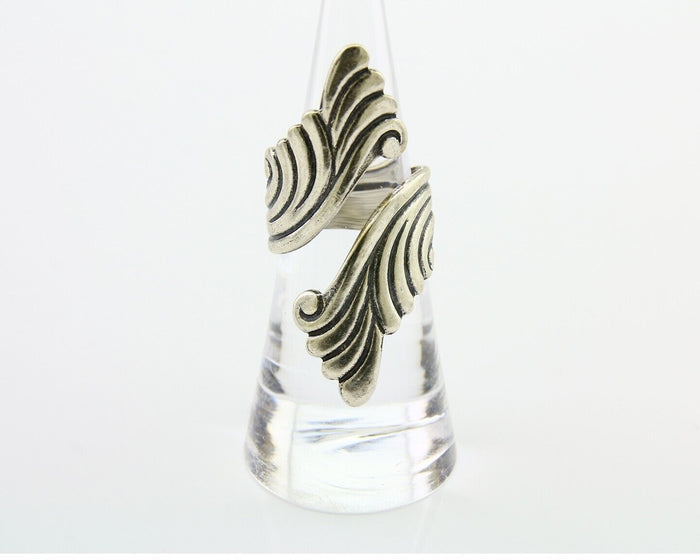 Navajo Adjustable Full Finger Ring 925 Silver Native American Size 5-9 C.80's