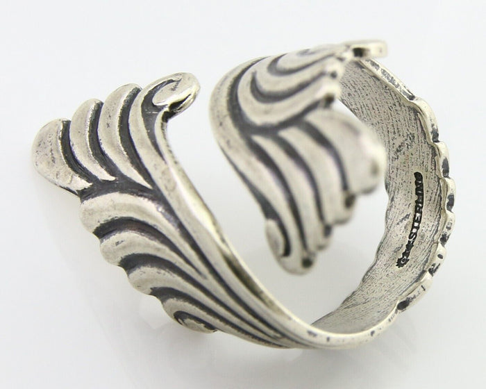 Navajo Adjustable Full Finger Ring 925 Silver Native American Size 5-9 C.80's