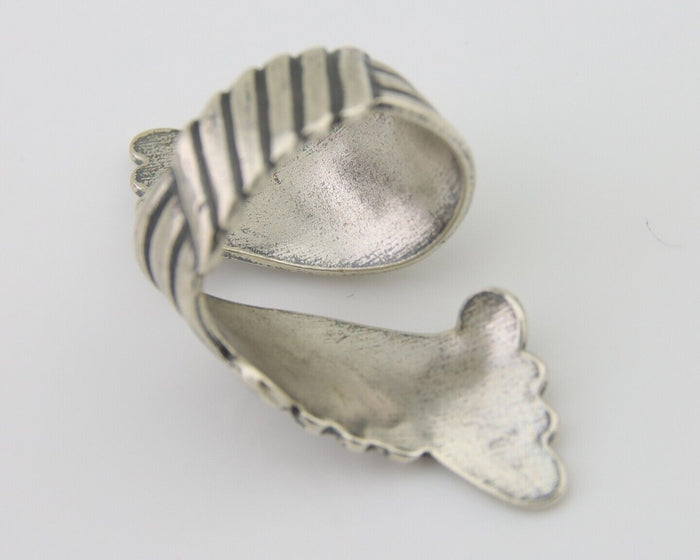 Navajo Adjustable Full Finger Ring 925 Silver Native American Size 5-9 C.80's