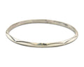 Navajo Bangle Bracelet 925 Silver Hand Stamped Triangle Native Artist C.80's