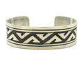 Navajo Bracelet 925 Silver Artist Signed Thomas Singer Cuff C.80's