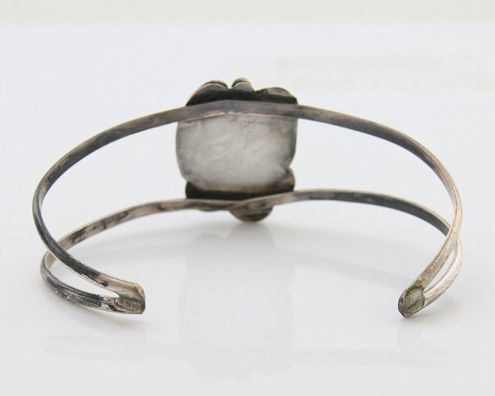 Navajo Bracelet 925 Silver Blue Turquoise Native American Artist C.80's