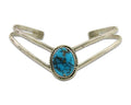 Navajo Bracelet 925 Silver Cuff Turquoise Handmade Artist Signed MC C.80's