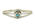 Navajo Bracelet 925 Silver Handmade Animal Claw Cuff Native American Artist C80s