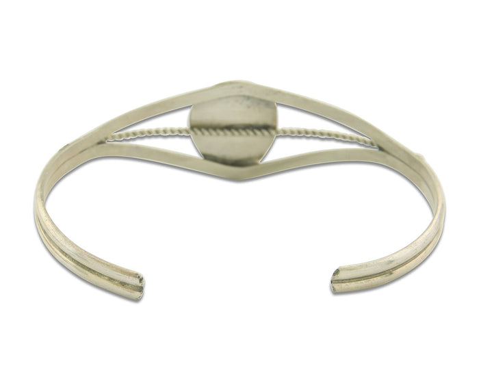 Navajo Bracelet 925 Silver Handmade Animal Claw Cuff Native American Artist C80s
