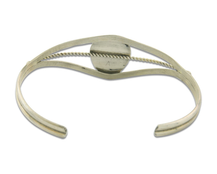 Navajo Bracelet 925 Silver Handmade Animal Claw Cuff Native American Artist C80s