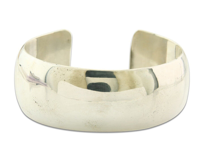Navajo Bracelet 925 Silver Handmade Cuff 23.5 mm Wide C.80's