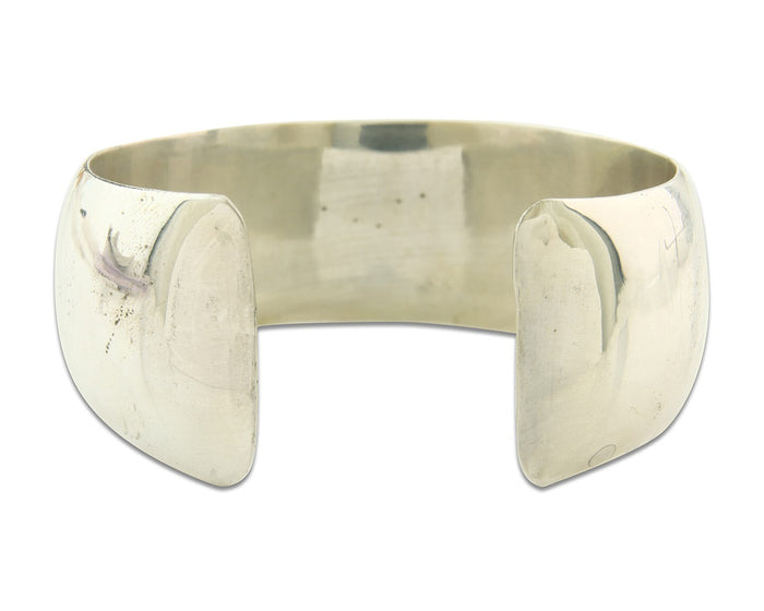 Navajo Bracelet 925 Silver Handmade Cuff 23.5 mm Wide C.80's