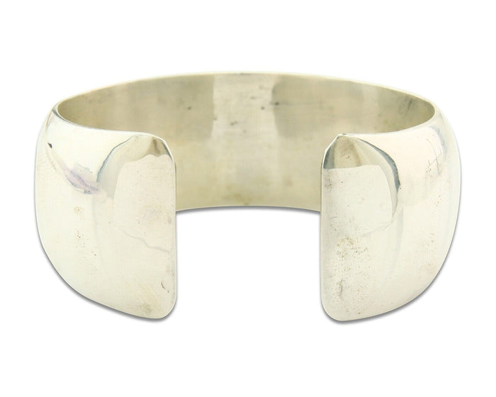 Navajo Bracelet 925 Silver Handmade Cuff 23.5 mm Wide C.80's