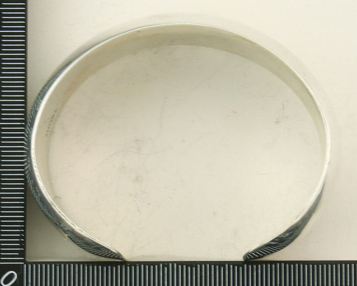 Navajo Bracelet 925 Silver Handmade Cuff 23.5 mm Wide C.80's