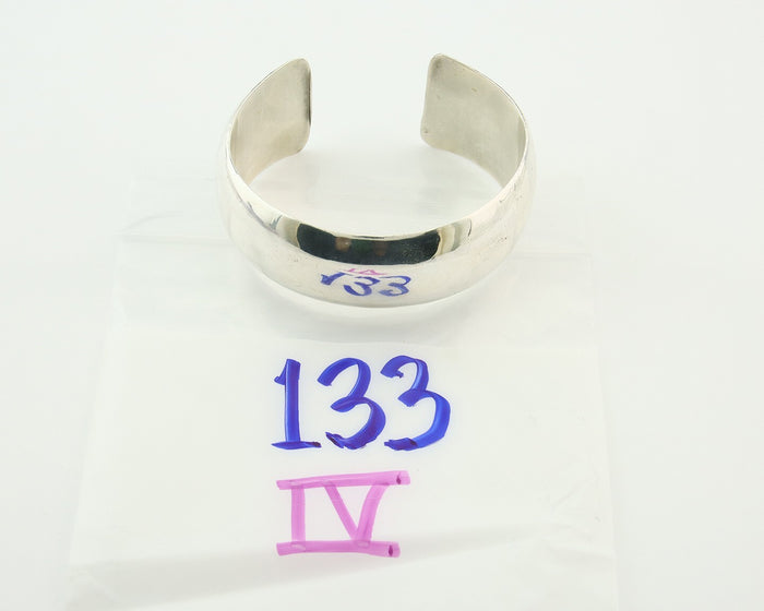 Navajo Bracelet 925 Silver Handmade Cuff 23.5 mm Wide C.80's