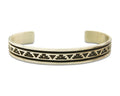 Navajo Bracelet 925 Silver Handmade Cuff Artist Signed Troy Laner C.80's