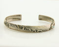 Navajo Bracelet 925 Silver Inlaid Turquoise Coral Native American Artist C.80's