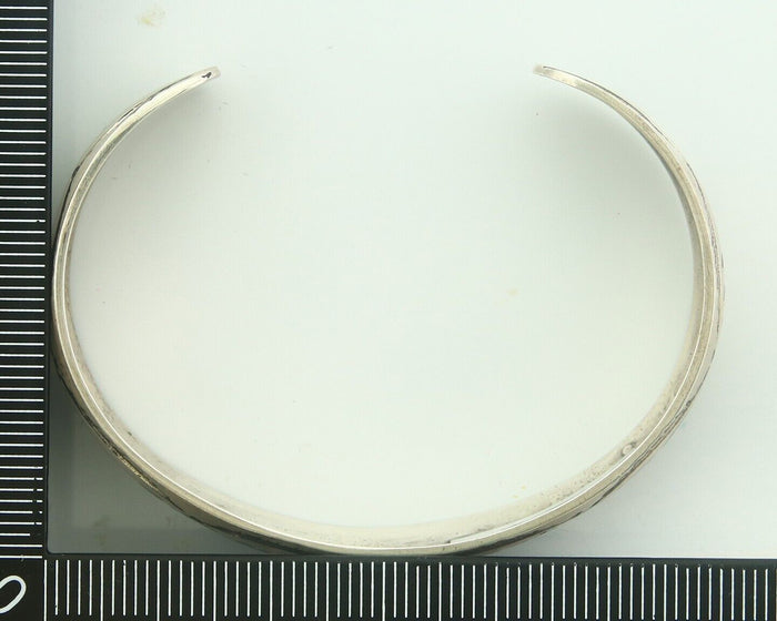 Navajo Bracelet 925 Silver Inlaid Turquoise Cuff Artist Signed NAKAI C.80's