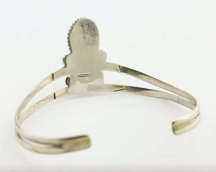 Navajo Bracelet 925 Silver Kingman Turquoise Artist Native American C.80's