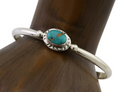 Navajo Bracelet 925 Silver Natural Turquoise Native American Artist C.80's